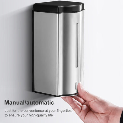 ASD-111 600ML Automatic Induction Soap Dispenser Stainless Steel Soap Dispenser, Style:Gel-garmade.com