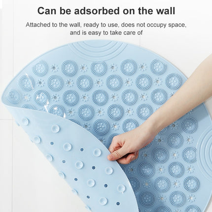 Bathroom Anti-slip Round Mat Suction Cup Massage Foot Pad(Pink)-garmade.com