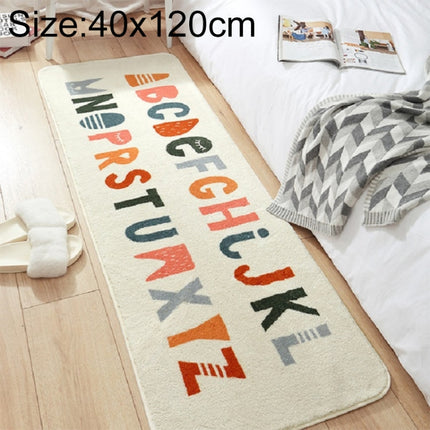 Home Bedroom Carpet Strip Room Bedside Lamb Cashmere Non-slip Mat, Size:40×120 cm(Letter)-garmade.com