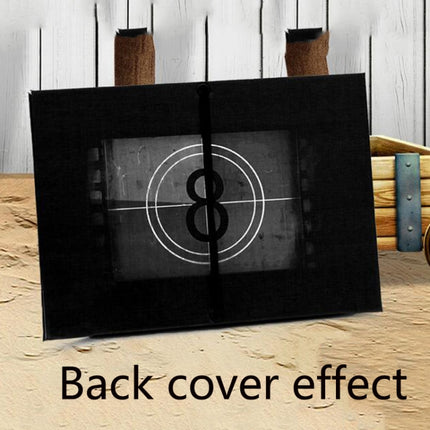 Movie Board Paste Accordion Folding Creative DIY Manual Album Book(Black Card)-garmade.com