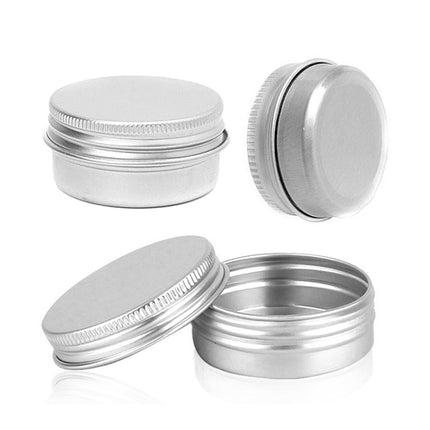 5 PCS Thread Refillable Aluminum Packaging Box Cosmetic Small Storage Case, Capacity:5g(Silver)-garmade.com