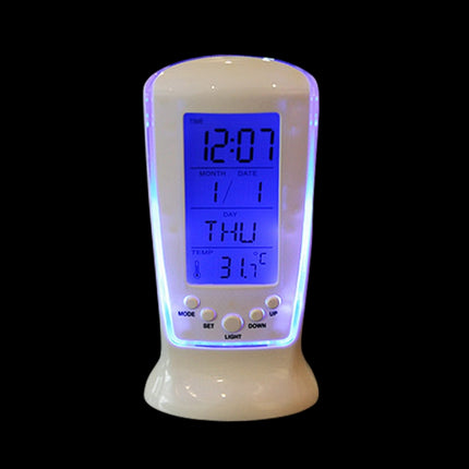 Multi-function Home Desktop LED Alarm Clock with Calendar & Temperature & Time Display-garmade.com