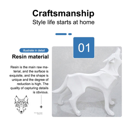 Nordic Animal Resin Handicraft Ornament(White)-garmade.com