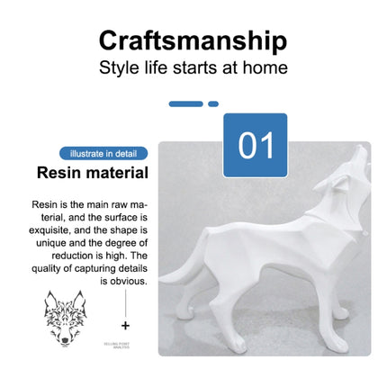 Nordic Animal Resin Handicraft Ornament(Silver)-garmade.com