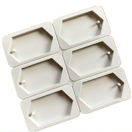 Aromatherapy Wax Handmade Soap Silicone Mold, Specification:Six Lattice Rhombus-garmade.com