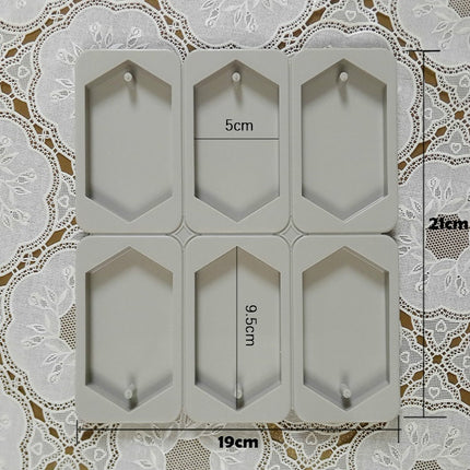 Aromatherapy Wax Handmade Soap Silicone Mold, Specification:Six Lattice Rhombus-garmade.com