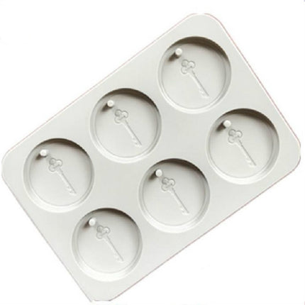 Aromatherapy Wax Handmade Soap Silicone Mold, Specification:Six Lattice Round Key-garmade.com