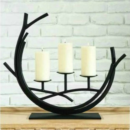 Romantic Vintage Wrought Iron Home Decoration Candle Holder Decoration, Excluding Candles-garmade.com