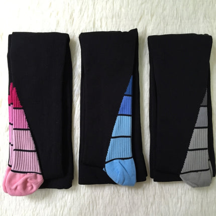 Outdoor Sports Running Nursing Calf Pressure Socks Function Socks, Size:L/XL(Blue)-garmade.com
