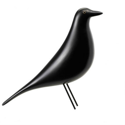 Resin Craft Bird Figurine Office Ornaments Home Decoration Accessories(Black)-garmade.com