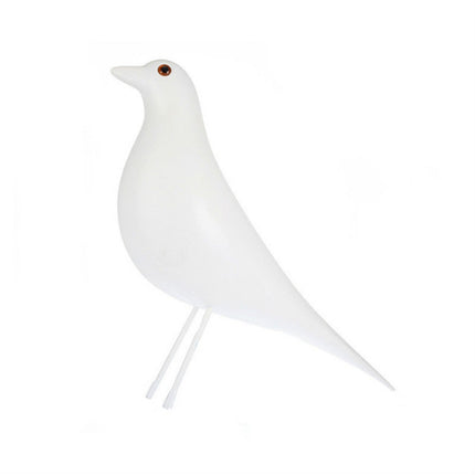 Resin Craft Bird Figurine Office Ornaments Home Decoration Accessories(White)-garmade.com