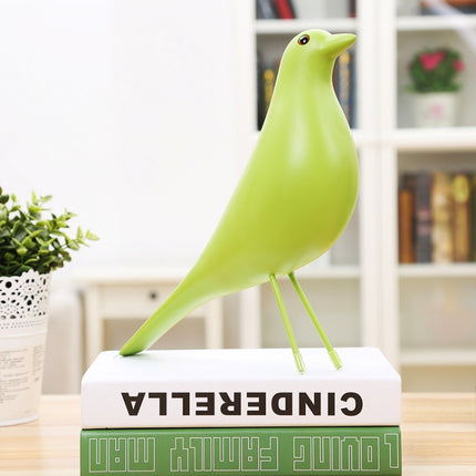 Resin Craft Bird Figurine Office Ornaments Home Decoration Accessories(Green)-garmade.com