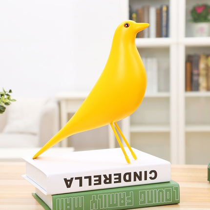 Resin Craft Bird Figurine Office Ornaments Home Decoration Accessories(Yellow)-garmade.com