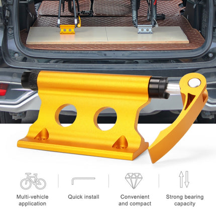 Bicycle Front Fork Fixed Clip Luggage Rack, Size:One Size(Yellow)-garmade.com