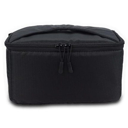 Water-resistant DSLR Padded insert Case Waterproof Zipper Removable Partition Camera Bags(Black)-garmade.com
