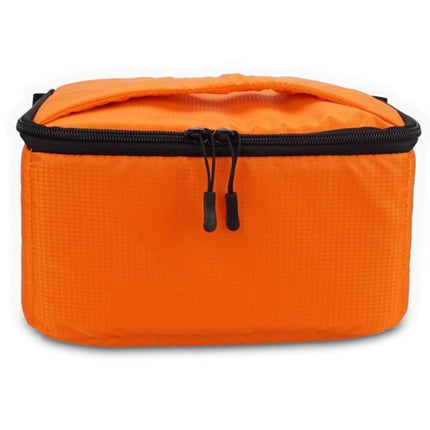 Water-resistant DSLR Padded insert Case Waterproof Zipper Removable Partition Camera Bags(Orange)-garmade.com