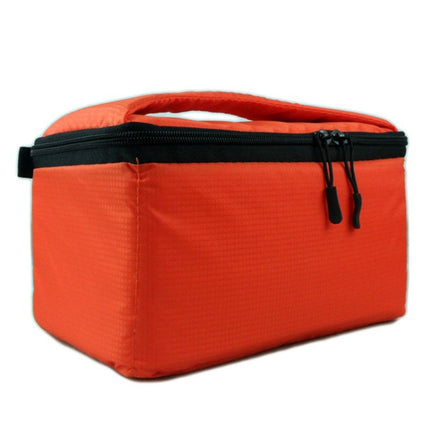Water-resistant DSLR Padded insert Case Waterproof Zipper Removable Partition Camera Bags(Orange)-garmade.com