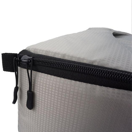Water-resistant DSLR Padded insert Case Waterproof Zipper Removable Partition Camera Bags(Light Grey)-garmade.com