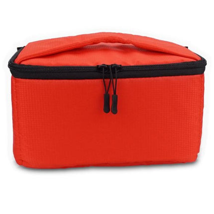 Water-resistant DSLR Padded insert Case Waterproof Zipper Removable Partition Camera Bags(Red)-garmade.com