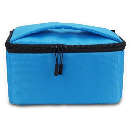 Water-resistant DSLR Padded insert Case Waterproof Zipper Removable Partition Camera Bags(Blue)-garmade.com