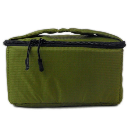 Water-resistant DSLR Padded insert Case Waterproof Zipper Removable Partition Camera Bags(Army Green)-garmade.com