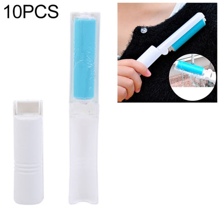 10 PCS Sticky Portable Washable Dust Lint Roller With Cover(Random color delivery)-garmade.com