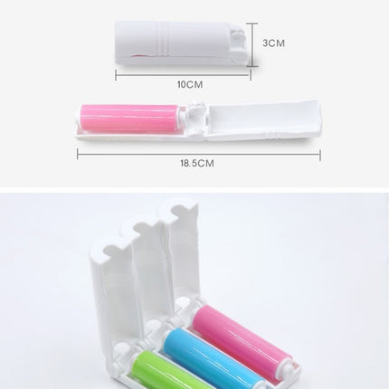 10 PCS Sticky Portable Washable Dust Lint Roller With Cover(Random color delivery)-garmade.com