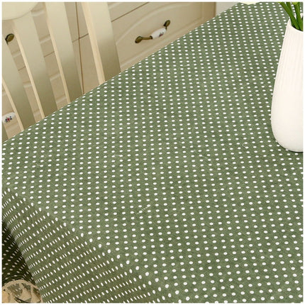 Cloth Cotton Dining Tablecloth Decoration Cloth, Size:60x90cm(Blue Dots)-garmade.com