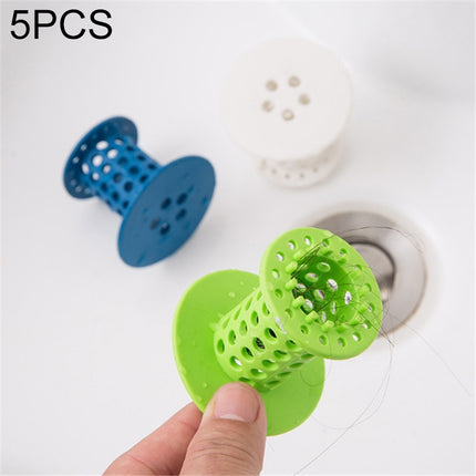 5 PCS Bathtub Pool Anti-clogging Device Hair And Hair Cleaning Collecting Floor Drain, Random Color Delivery-garmade.com
