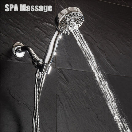 4 Inches Shower Head ABS Bathroom Bath Shower Water Saving High Pressure Round Shape Hand Shower-garmade.com