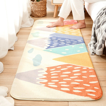 Cartoon Home Sofa Strip Rug Bedroom Bedside Lamb Cashmere Non-slip Mat, Size:40×120 cm(Bingo Journey)-garmade.com