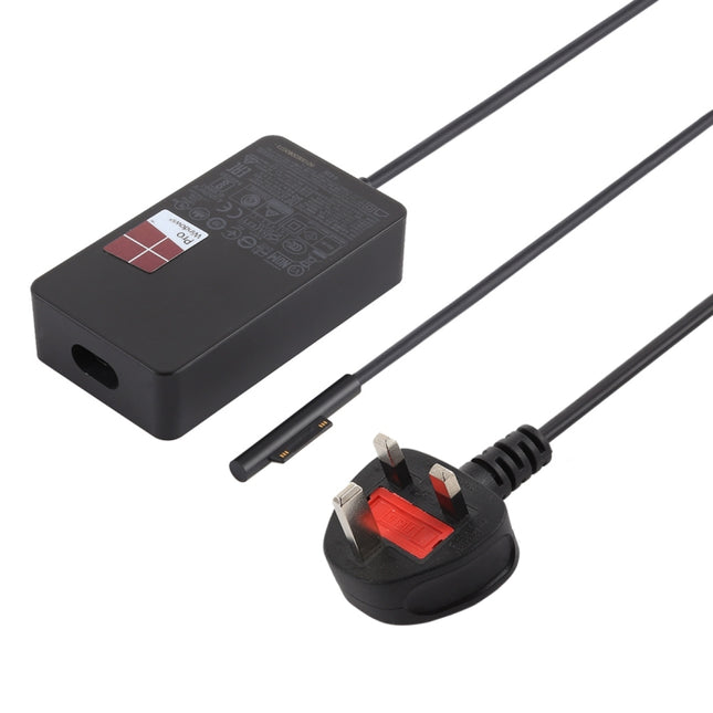 44W 15V 2.58A AC Adapter Power Supply for Microsoft Surface Pro 5 1796 / 1769, UK Plug-garmade.com