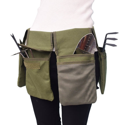 Garden Canvas Tool Belt Waist Bag, Length:125cm(Green)-garmade.com