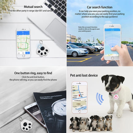 HYC09 Mini Pet Smart Wear GPS Pet Bluetooth Locator Tracker(White)-garmade.com