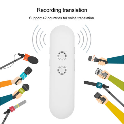 T4 Portable AI Smart Voice Translator Business Travel Real Time Translation Machine Support 42 Languages (Black)-garmade.com