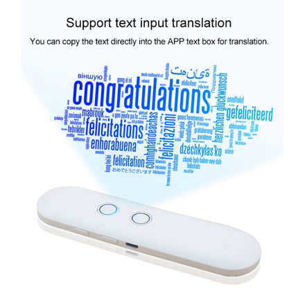 T4 Portable AI Smart Voice Translator Business Travel Real Time Translation Machine Support 42 Languages (Blue)-garmade.com
