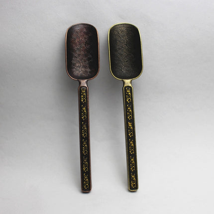 Copper-zinc Flower Pattern Tea Spoon Kungfu Teaism Accessories (Cyan)-garmade.com