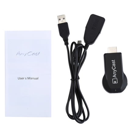 AnyCast M2 Plus Wireless WiFi Display Dongle Receiver Airplay Miracast DLNA 1080P HDMI TV Stick for iPhone, Samsung, and other Android Smartphones(Black)-garmade.com