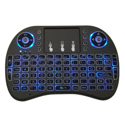 Support Language: French i8 Air Mouse Wireless Backlight Keyboard with Touchpad for Android TV Box & Smart TV & PC Tablet & Xbox360 & PS3 & HTPC/IPTV-garmade.com