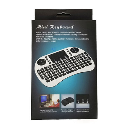 Support Language: Thai i8 Air Mouse Wireless Keyboard with Touchpad for Android TV Box & Smart TV & PC Tablet & Xbox360 & PS3 & HTPC/IPTV-garmade.com