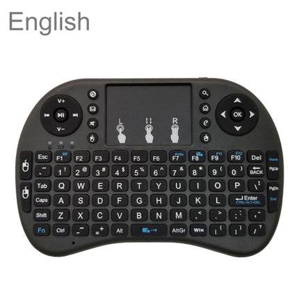 Support Language: English i8 Air Mouse Wireless Keyboard with Touchpad for Android TV Box & Smart TV & PC Tablet & Xbox360 & PS3 & HTPC/IPTV-garmade.com
