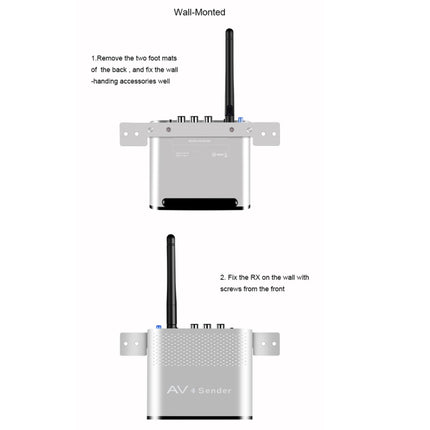 Measy AV220-2 2.4GHz Wireless Audio / Video Transmitter + 2 Receiver with IR Transmission Function, Transmission Distance: 200m-garmade.com