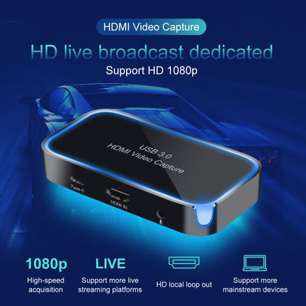 CK200 1080P HDMI + Microphone to HDMI + Audio + USB 3.0 HD Video Capture Card Device, Support UVC / UAC / MAC-garmade.com
