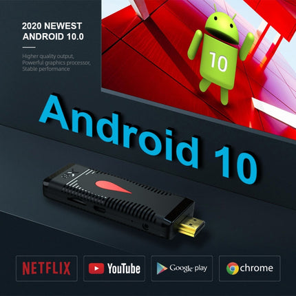 X96 S400 Android 10.0 Mini TV Stick, Allwinner H313 Quad Core ARM Cortex A53, 1GB + 8GB, Support WiFi, HDMI, TF Card, USB-garmade.com