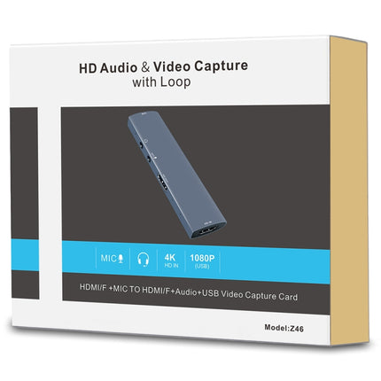 Z46 HDMI + Mic + Audio + USB Video Capture Card with Loop-garmade.com