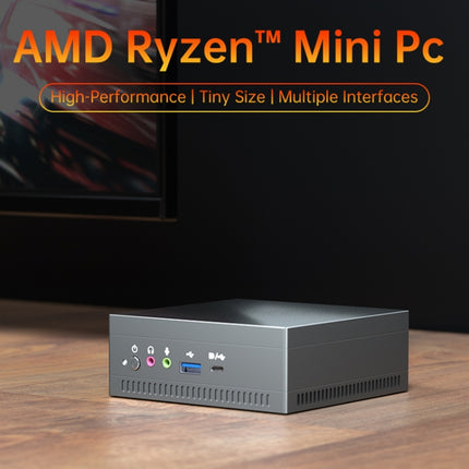 MN37 Barebone Mini PC, AMD Ryzen 7 3750H CPU, No RAM+Hard Disk, Support 3 Screens Output(Silver Grey)-garmade.com