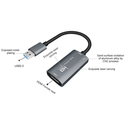 Z29 HDMI Female to USB 2.0 Male + Audio VideoCapture Box-garmade.com
