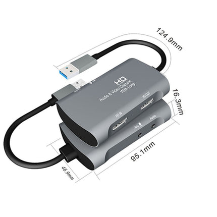 Z30 HDMI Female + Mic to HDMI Female + Audio + USB 2.0 Video Capture Box-garmade.com