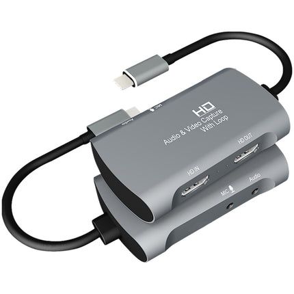 Z30A HDMI Female + Mic to HDMI Female + Audio + USB-C / Type-C Video Capture Box-garmade.com