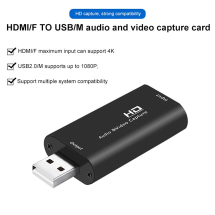 Z32 HDMI Female to HDMI Female Audio Video Capture Adapter Box-garmade.com